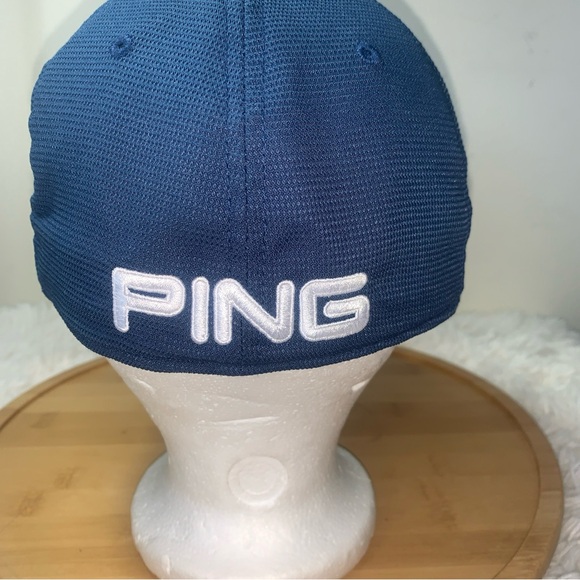 Ping Cap Hat Golf Fitted S-M G30 Flexfit Sensorcool Blue w/ White - Picture 2 of 10